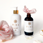 Body Glow Duo | Cocoa & Rose Oil and Lotion