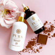 Body Glow Duo | Cocoa & Rose Oil and Lotion